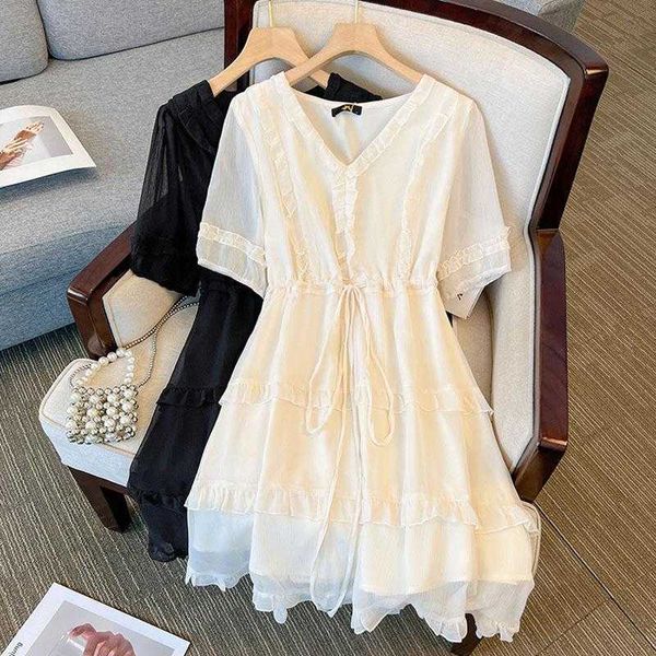 

120 175. dresses plus size womens clothing chubby girls dress simple french high, Black;gray