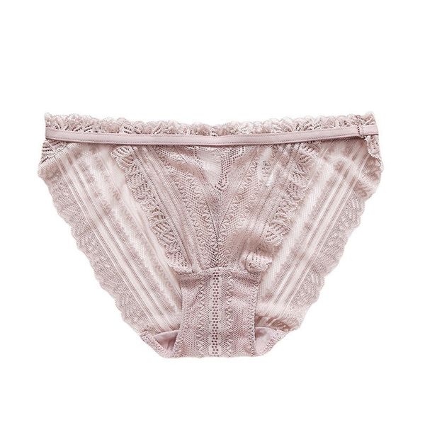 

women's panties low-waisted silk underwear women's french lace s silk briefs 230420, Black;pink