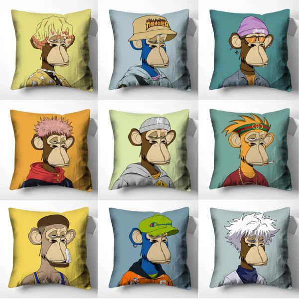 

Cartoon Monkey Pillow Cases Home Decor Sofa Cover Cushion Cover Fall Decor Decorative Pillows Cushions for Sofa Living Room