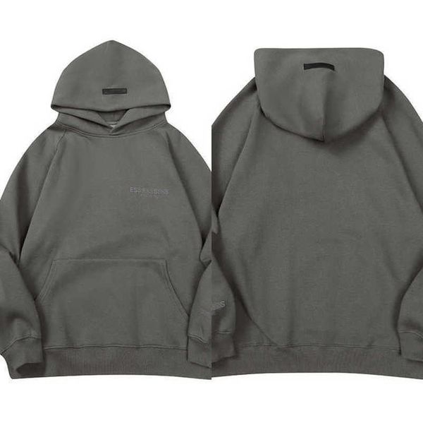 

luxury fashion men's sweatshirts esss ential tracksuits letter hoodies men women sportswear hooded pant coat sweater pullover couple h, Gray