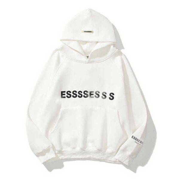 

men's luxury fashion sweatshirts essentials tracksuits letter hoodies men women ess sportswear hooded pant coat sweater pullover coupl, Gray