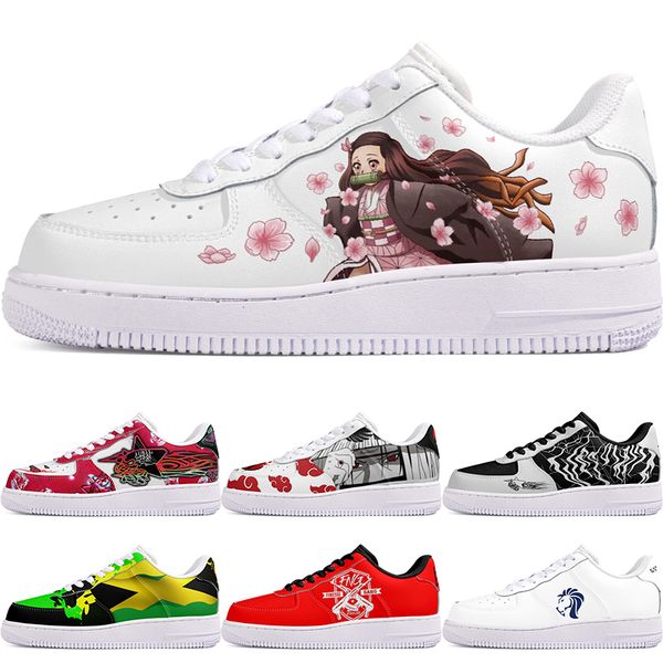 

DIY shoes winter comfortable autumn mens Leisure shoes one for men women platform casual sneakers Classic cartoon graffiti trainers comfortable sports 2675