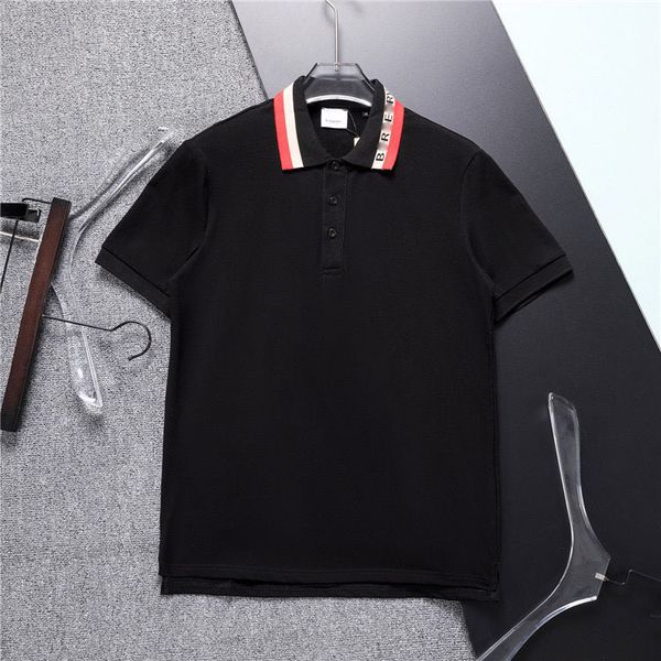 

mens t-shirts polos shirt ice cotton shirt designer summer short polo man with letters printed tshirts #001, White;black