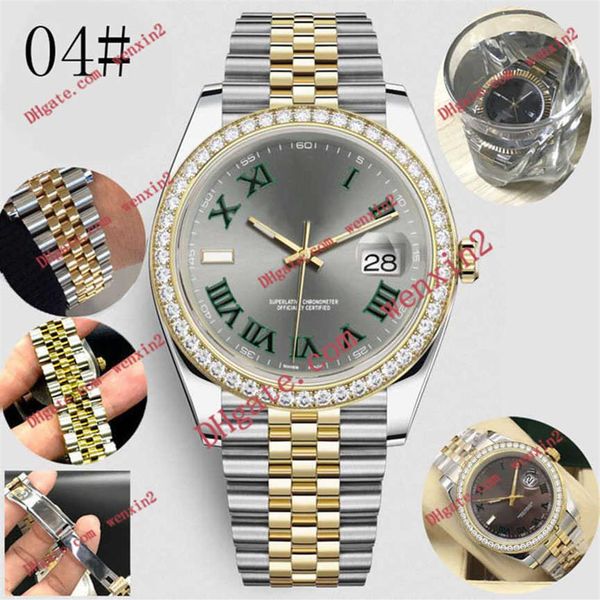 

waterproof small diamond mens watch rome numerals mechanica automatic 41mm quality stainless steel bezel super luminous sports sty289j, Slivery;brown
