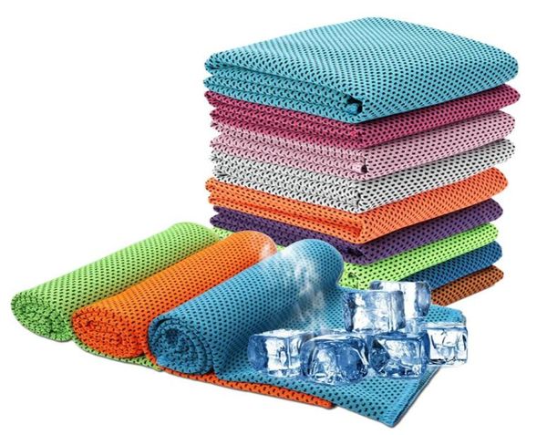 

sport cooling towel 30x100cm quickdry sweat microfiber instant cool ice face towels for gym swimming yoga running3920015