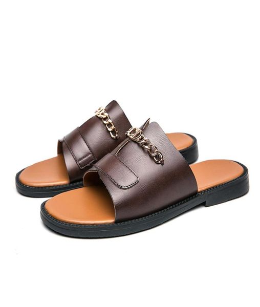 

trend mens womens summer rubber slippers sandals beach slide paris fashion scuffs threedimensional font indoor shoes 8771799, Black