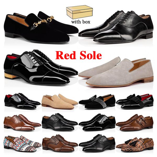 

men dress shoes designer loafers mens red bottoms luxury casual sneakers trainers leather patent spikes weddings guest dresses loafer shoe f, Black