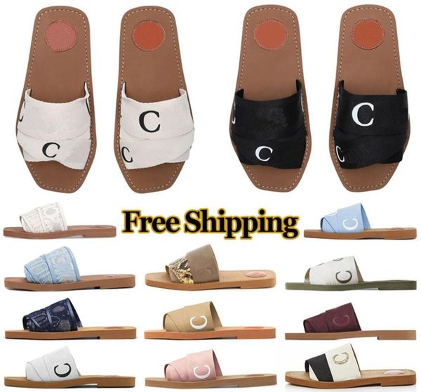 

woody flat mules slides sandals men women slippers canvas square toe lace embroidery snake mens summer sandal fashion beach shoes 4690542, Black