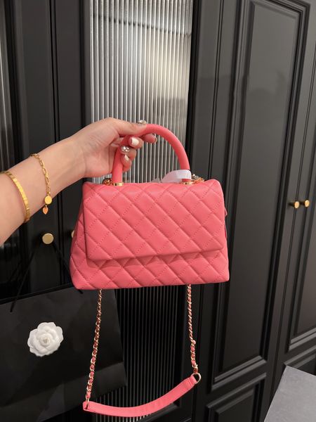 

tz 9 colors women luxury designer bags co handle flap handbags golden metal hardware chain strap crossbody bag fashion shoulder bag outdoor