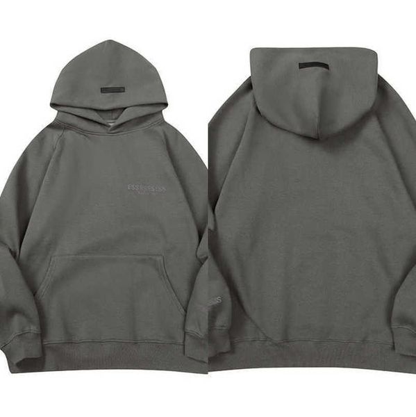 

luxury fashion men's sweatshirts essss ential tracksuits letter hoodies men women sportswear hooded pant coat sweater pullover couple, Gray
