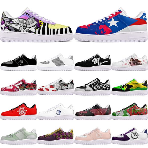 

DIY shoes winter comfortable autumn mens Leisure shoes one for men women platform precious sneakers Classic cartoon graffiti trainers comfortable sports 2951