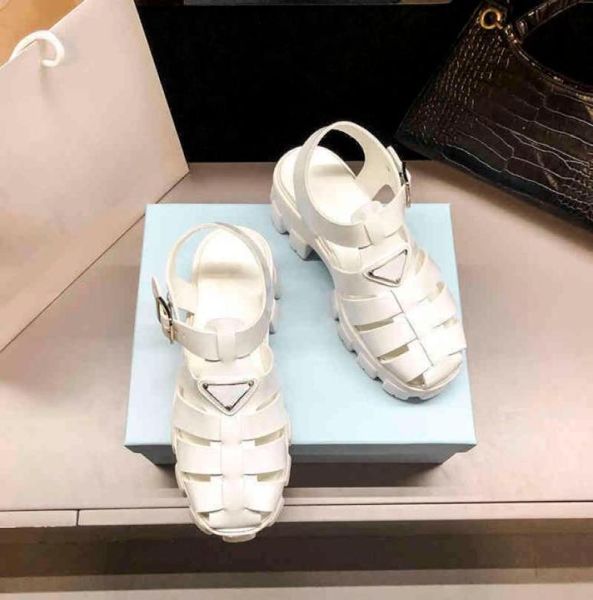 

sandals high heels designer cross belt pumps fashion solid color chunky heeled sandals women platform shoes beach 2203291341124, Black