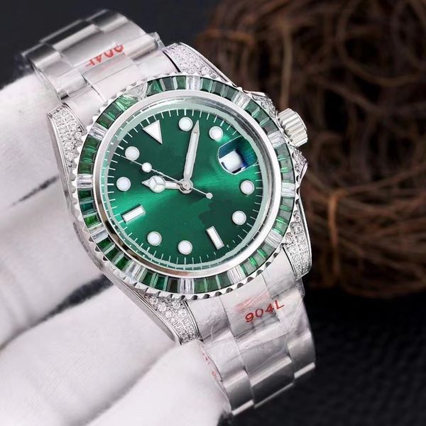 

watch automatic mechanical mens watches 41mm silver wristband waterproof all stainless steel wristband fashion designer wristwatch b92, Slivery;brown