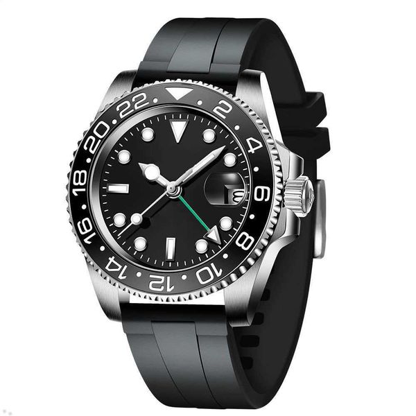 

watches for men imitation wristwatch sapphire black ceramic bezel montre stainless steel luminous 41mm automatic mechanical mens watch class, Slivery;golden