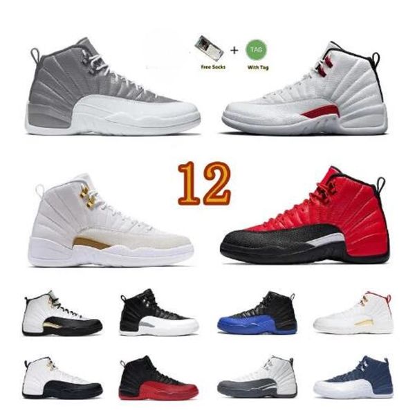 

12s men basketball shoes jumpman 12 mens trainers black taxi flu game hyper royal royalty taxi nylon michigan gym red stealth trainers sport