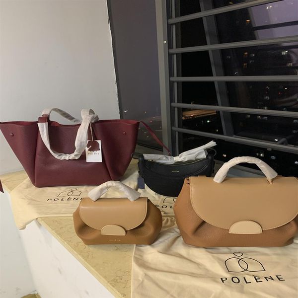 

designer bag polene french niche brand no 1 light luxury all-match messenger portable commuter leather women's bag fashion302w