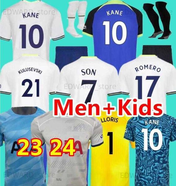 

22 23 24 son bergwijn soccer jerseys 2022 2023 2024 tottenham perisic romero reguilon kulusevski bentancur richarlison kane spence skipp men, Black