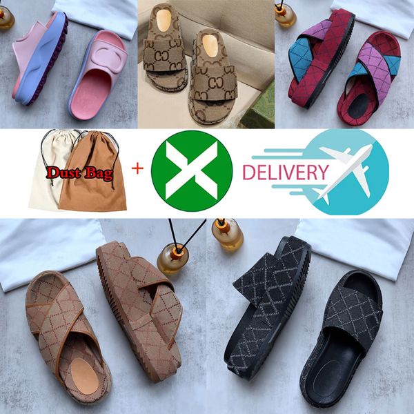 

cute plarid bottomed flops slipper canvas sandles for womens sandal designer thick platform leather slides resin light pink black brilliant