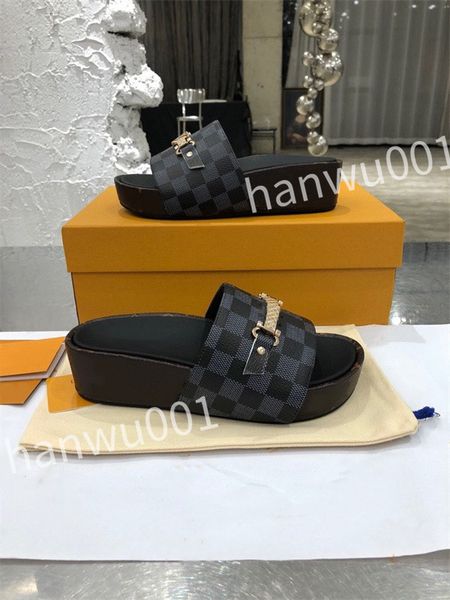 

2023 new designer fashion women's sandals slippers leather shoes luxury atmosphere high quality, Black