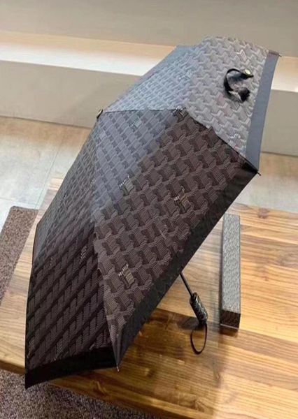 

bag parts accessories dsq goyar umbrella sun umbrella three fold automatic vinyl sunscreen uv protection folding gift a35029355, Black