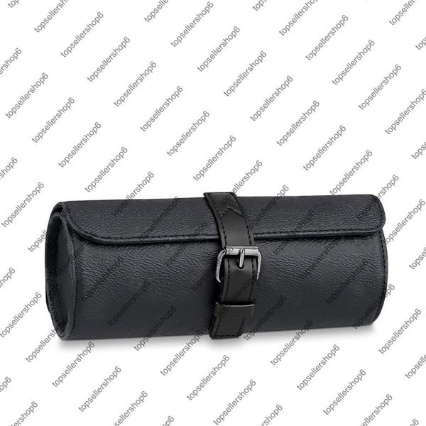 

m43385 m47530 n41137 3 watch case canvas check elegant eclipse real calf leather removable three watchcase299m