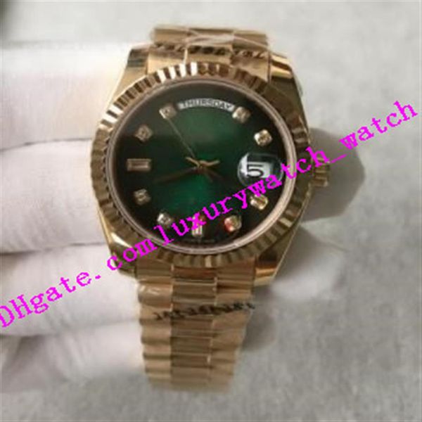 

factory s men wristwatch 36mm 128238 green black dial steel bracelet men's sport wrist watches asia 2813 automatic luxury178q, Slivery;brown