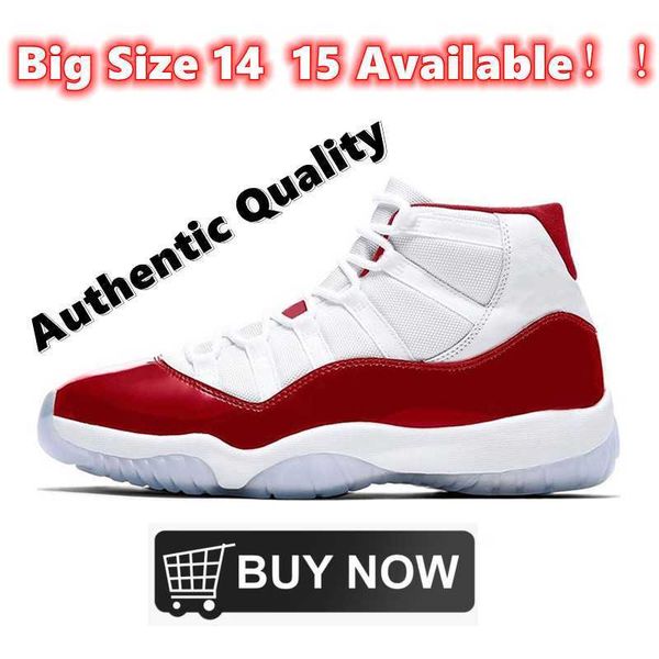 

og big size 14 15 cherry 11s jumpman basketball shoes authentic sneakers