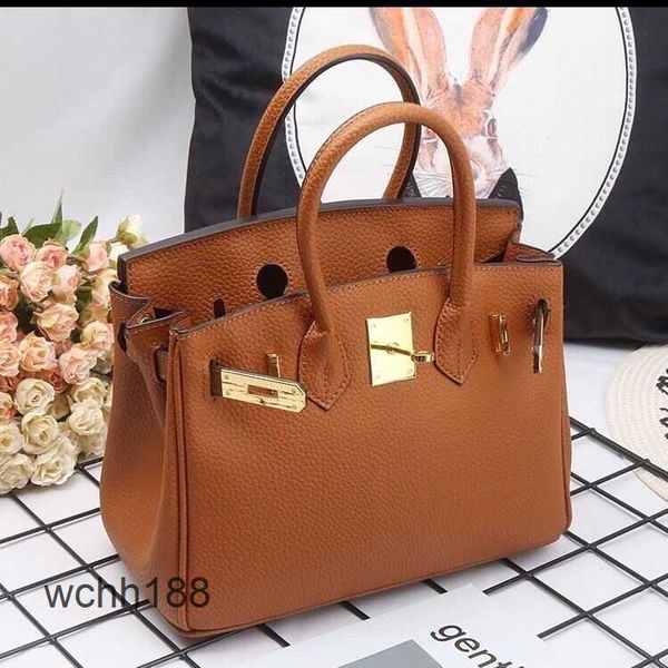 

high-capacity birkins bag designer bags 2023 totes women's wedding litchi portable messenger elephant grey
