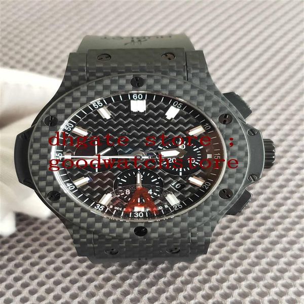 

men's luxury products wristwatches steel black men's vintage 44mm watches mens automatic chronograph eta 4100 men carbon205q, Slivery;brown