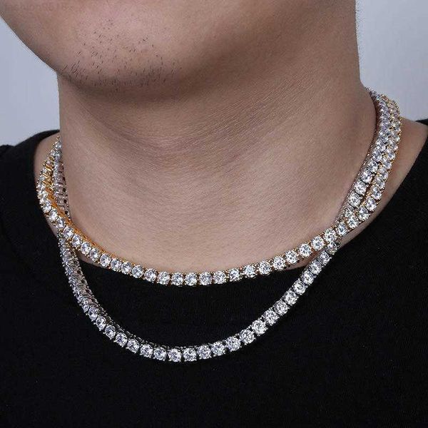 

selling fashion iced out jewelry 3mm 4mm 5mm custom diamond moissanite tennis chain, Silver
