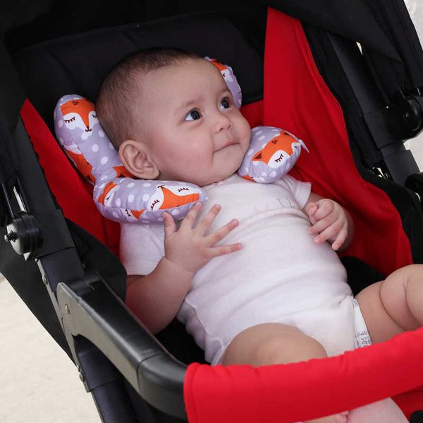 

pillows baby pillow protective travel car seat head neck support pillows newborn children u shape headrest toddler cushion 0-3 years w0421