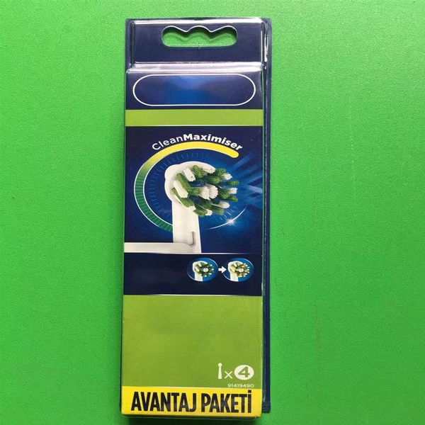 

eb50brb-4 replacement heads for electric toothbrush head 4pcs per pack oral hygiene cleaning black white color323g