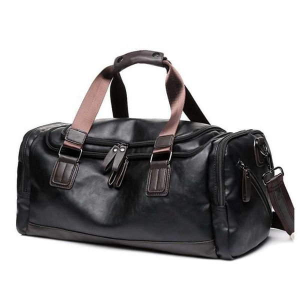 

men's leather travel bag, men's business travel handbag, korean version backpack, leather diagonal cross bag, travel bag, luggage