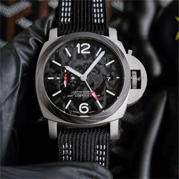 

v7 factory-006 montre de luxe luxury watch 44mm 2555 automatic mechanical movement carbon fiber watchcase leather strap mens watch244e, Slivery;brown