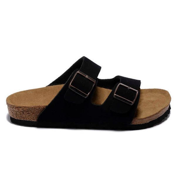 

designer new 23ss sandals slides men women slippers fashion brand nubuck leather suede clogs mocha beach womens outdoor slider, Black