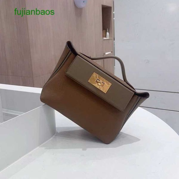 

hemres 2023 spring new swift leather women's layer cowhide bag 2424 handbag versatile messenger, Black