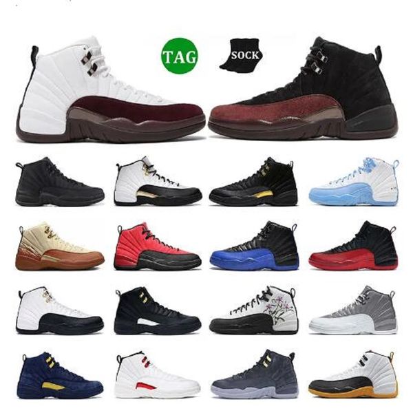 

12s floral mens basketball shoes stealth 12 hyper royal university blue dark concord gym red flu game the master taxi easter men sports trai