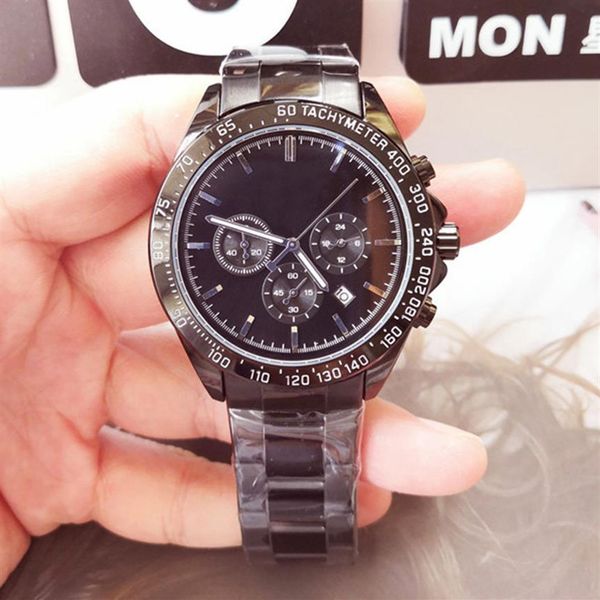 

brand mens watches all stainless steel boss watch all dial work chronograph quartz movement designer waterpr300l, Slivery;brown