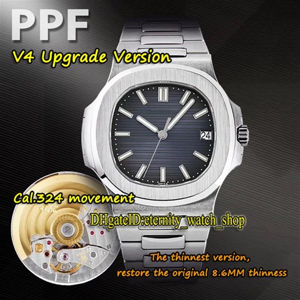 

eternity 2021 ppf v4 upgrade-version thk 8 6mm 5711 1a 010 cal 324 s c automatic mens watch blue dial sapphire steel-case sport-wa2990, Slivery;brown