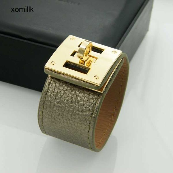 

hermm designer bracelet 56 swivel buckle adjustable length wide lychee pattern pu leather style, Black