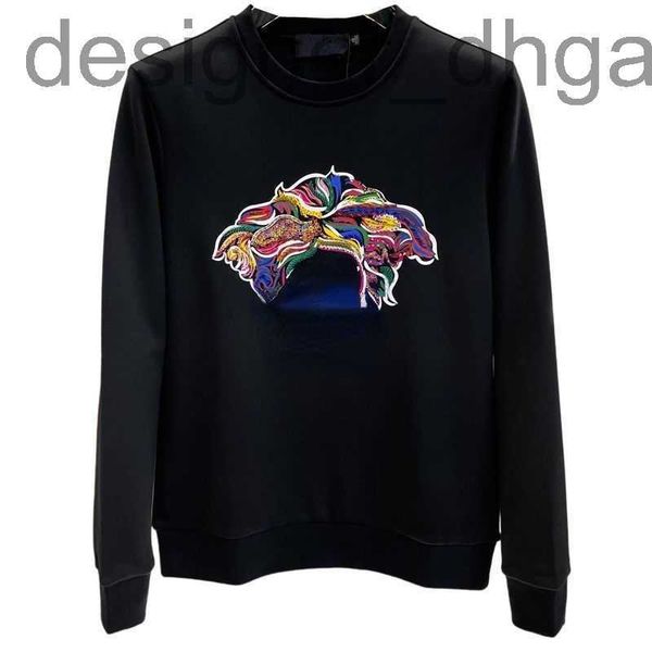 

men's hoodies & sweatshirts designercotton sweaters men women sweatshirt medusa printed long-sleeved tshirt designer sweater hoodie ikx, Black