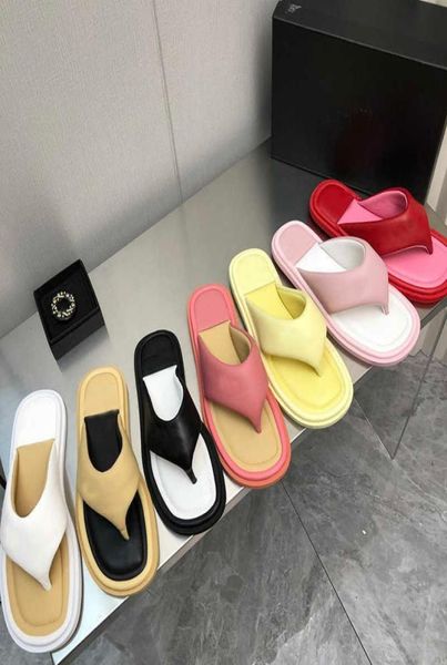 

designer sandals woman mules flat slides flip flops summer beach comfort bottom leather latform outdoor casual slipper big size5635231, Black
