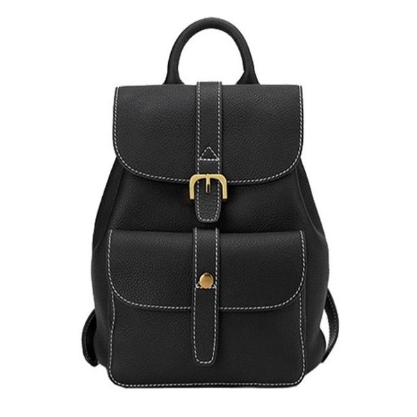 

casual backpack women new trend layer cowhide genuine leather female bag in school ins style266k