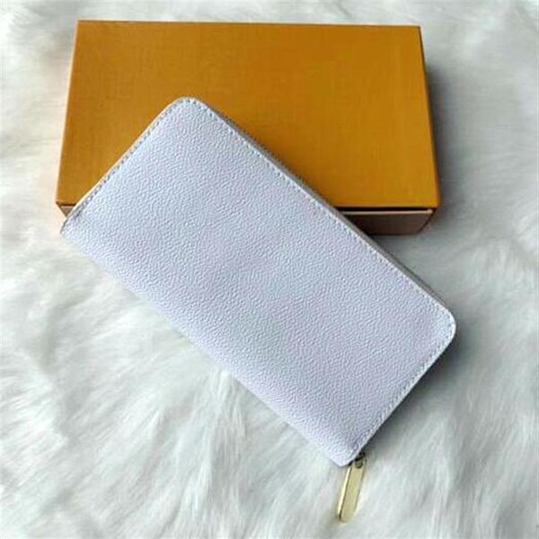 

men famous single zippy wallet womens handbags purses clutch wallets leather purse card holder vintage brown print flowers clu241g, Red;black