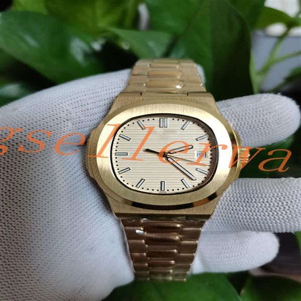 

the latest model classic series -selling 18k rose gold yellow dial 40 5mm asia 2813 automatic mechani 5711 stainless steel aut232s, Slivery;brown