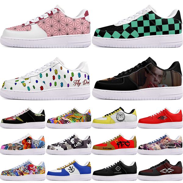 

DIY shoes fashion lovely autumn mens Leisure shoes one for men women casualplatform sneakers Classic cartoon graffiti trainers comfortable sports 11769
