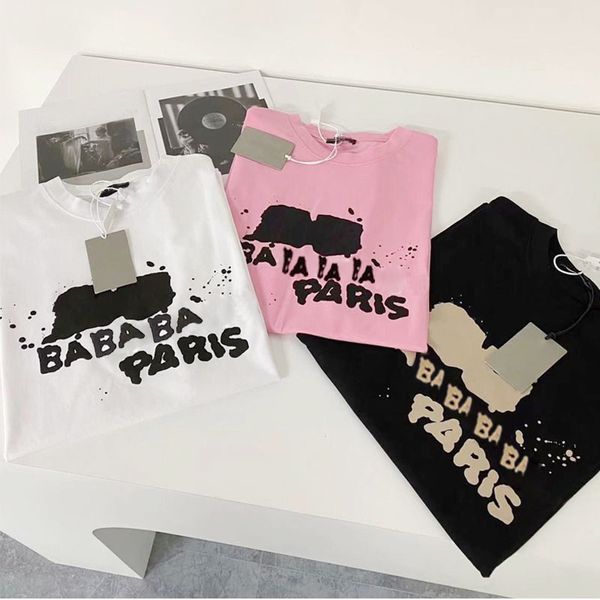 

mens t-shirts designer tee shirt luxe t shirts summer fashion couple womens cotton short sleeve clothe with brands letter, White;black