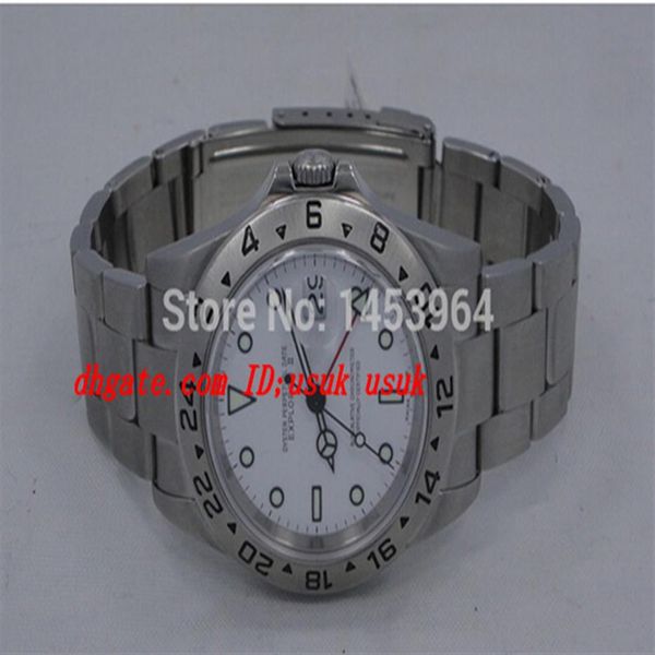 

factory supplier luxury wristwatch stainless steel bracelet sapphire white ii 16570 automatic mens men's watch watches233c, Slivery;brown
