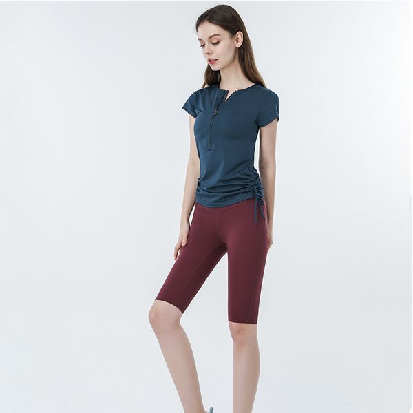 

al0lulu yoga sports t-shirt women's speed dry running fiess yoga clothes361