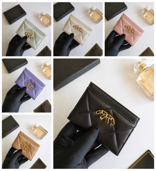 

designer bags flower card holder men women short wallet caviar leather womans purse man credit card holder colors cardholder chane5737945, Red;black